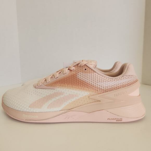 Reebok Women's Nano X3 Sneaker, Possibly Pink/Chalk, 9.5 - Picture 4 of 10